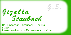 gizella staubach business card